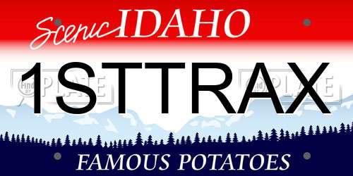 1STTRAX Idaho License Plate