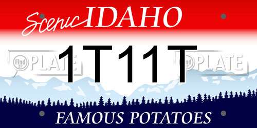 1T11T Idaho License Plate