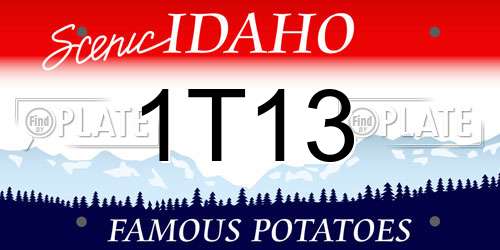 1T13 Idaho License Plate