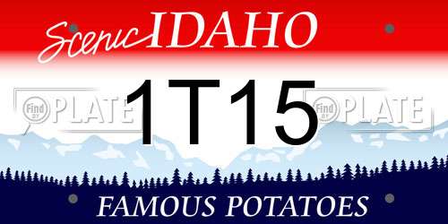 1T15 Idaho License Plate