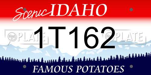 1T162 Idaho License Plate