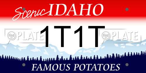 1T1T Idaho License Plate