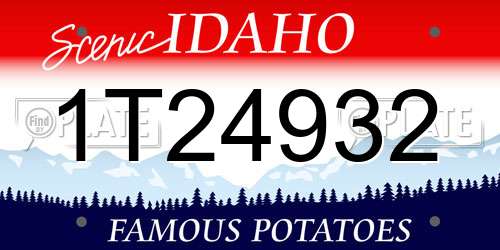 1T24932 Idaho License Plate