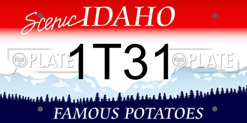 1T31 Idaho License Plate