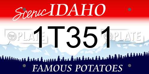 1T351 Idaho License Plate