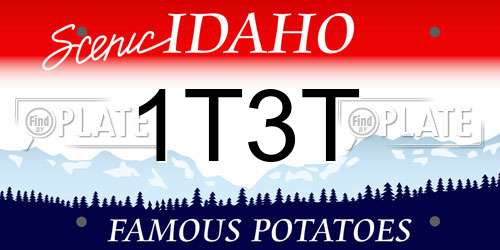1T3T Idaho License Plate