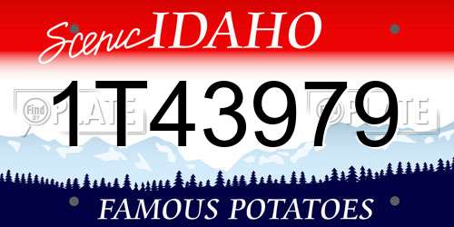 1T43979 Idaho License Plate