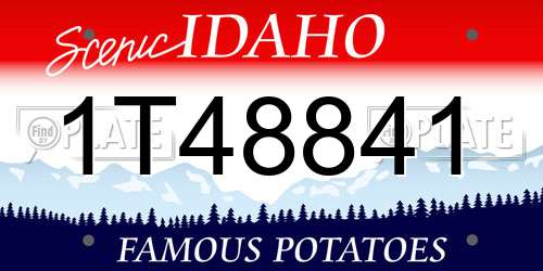 1T48841 Idaho License Plate