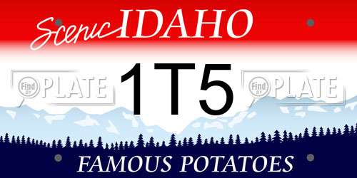 1T5 Idaho License Plate