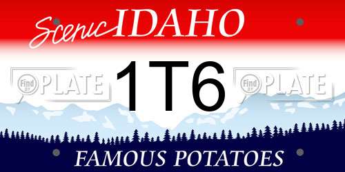 1T6 Idaho License Plate