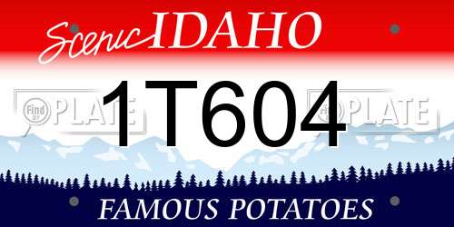 1T604 Idaho License Plate