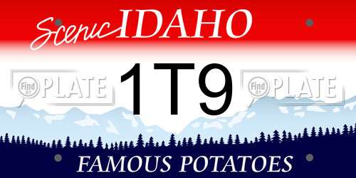 1T9 Idaho License Plate