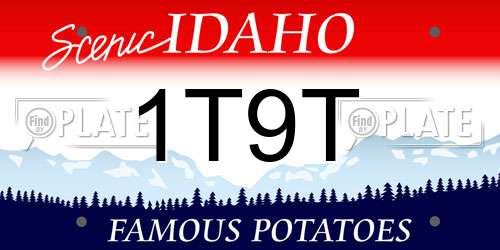 1T9T Idaho License Plate