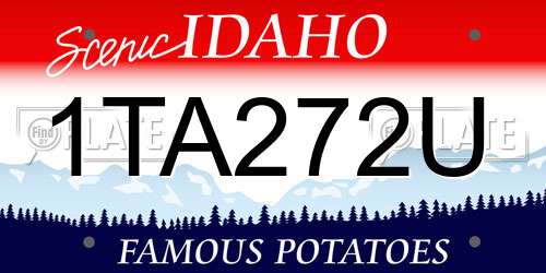1TA272U Idaho License Plate