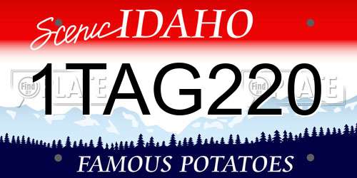 1TAG220 Idaho License Plate