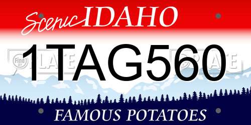 1TAG560 Idaho License Plate
