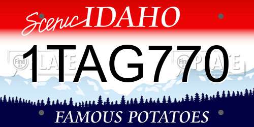 1TAG770 Idaho License Plate