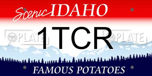 1TCR Idaho License Plate