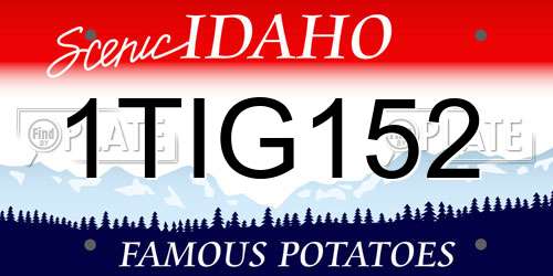 1TIG152 Idaho License Plate