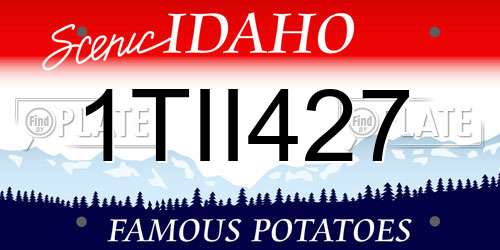 1TII427 Idaho License Plate