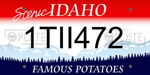 1TII472 Idaho License Plate
