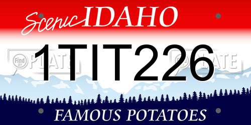1TIT226 Idaho License Plate
