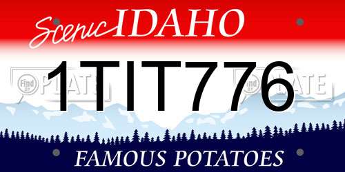 1TIT776 Idaho License Plate