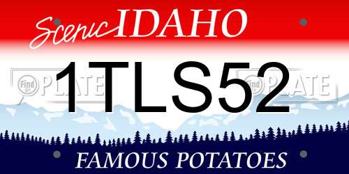 1TLS52 Idaho License Plate