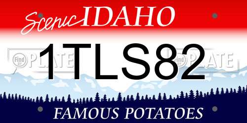 1TLS82 Idaho License Plate