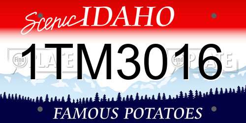 1TM3016 Idaho License Plate