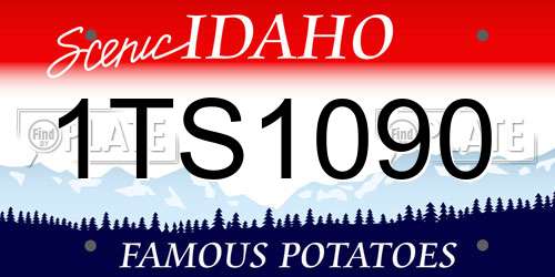 1TS1090 Idaho License Plate