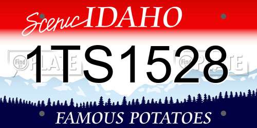 1TS1528 Idaho License Plate