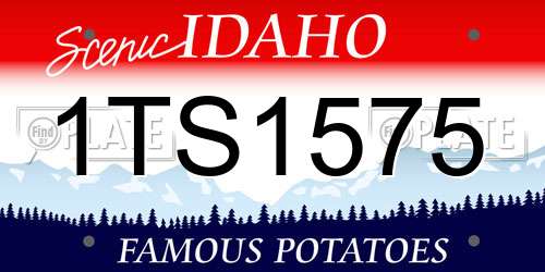 1TS1575 Idaho License Plate