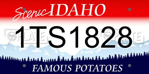 1TS1828 Idaho License Plate