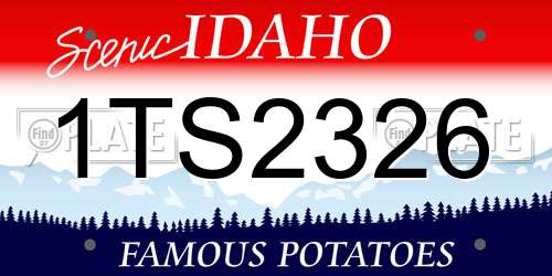1TS2326 Idaho License Plate