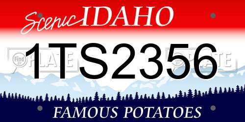 1TS2356 Idaho License Plate