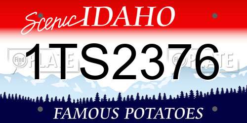 1TS2376 Idaho License Plate