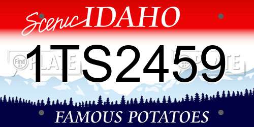 1TS2459 Idaho License Plate