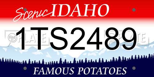 1TS2489 Idaho License Plate