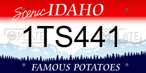 1TS441 Idaho License Plate