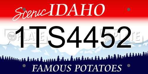 1TS4452 Idaho License Plate