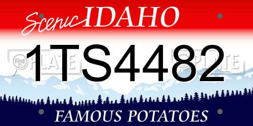 1TS4482 Idaho License Plate