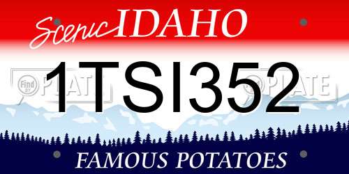 1TSI352 Idaho License Plate