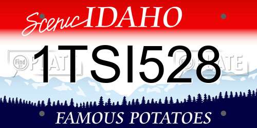 1TSI528 Idaho License Plate