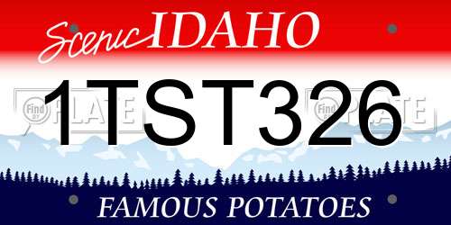 1TST326 Idaho License Plate