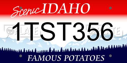 1TST356 Idaho License Plate