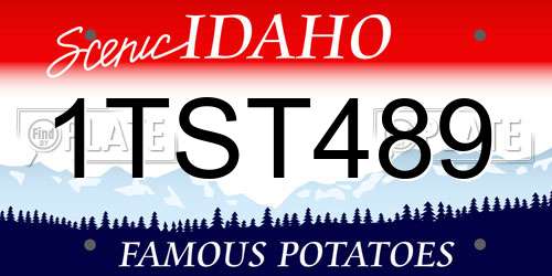 1TST489 Idaho License Plate