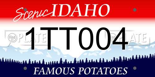 1TT004 Idaho License Plate