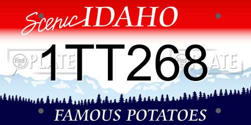 1TT268 Idaho License Plate