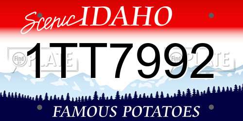 1TT7992 Idaho License Plate